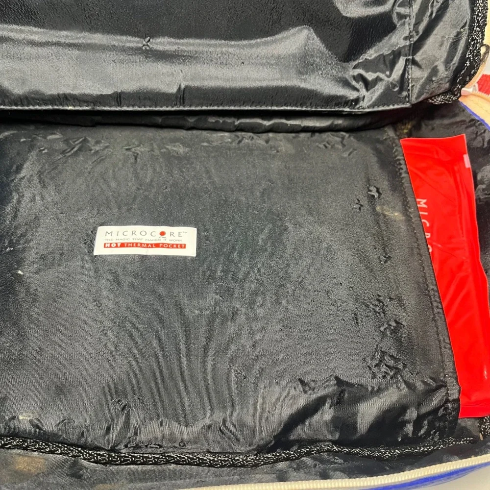 Vintage Pyrex Portables NY Giants NFL Thermal Casserole Carrier Blue Bag